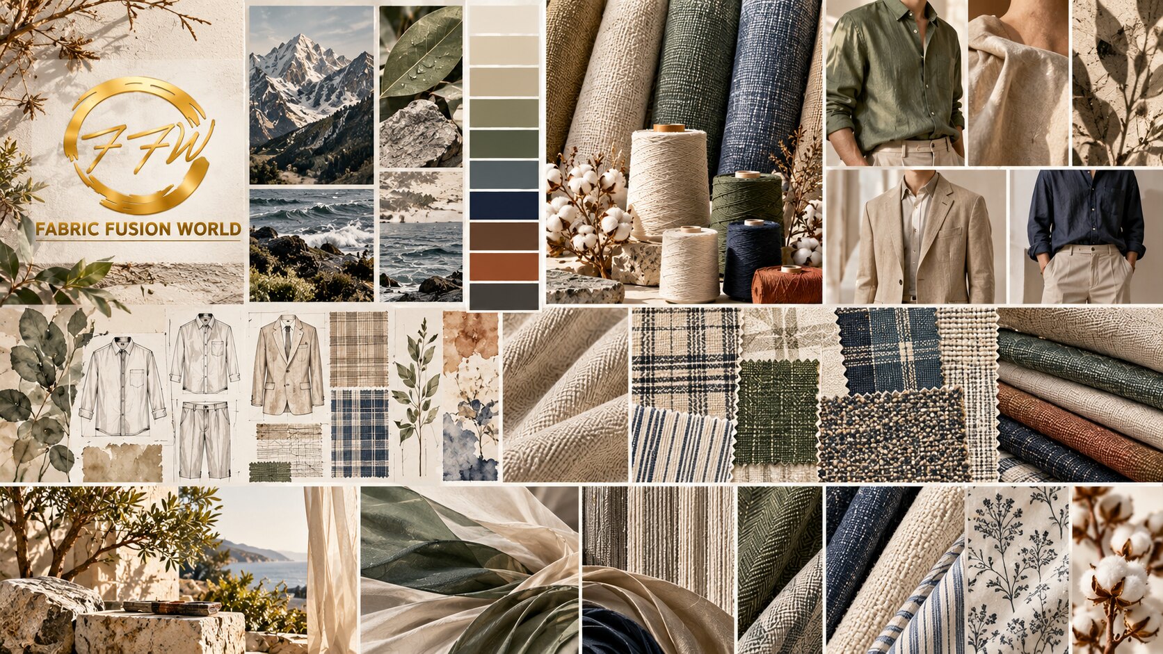 Fabric textures and collection inspiration