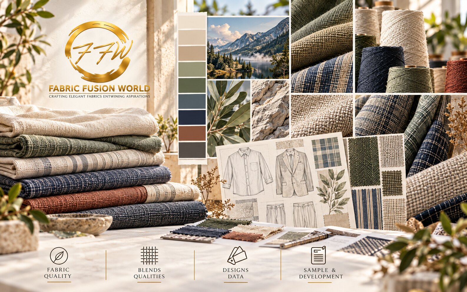 FFW textile collection moodboard